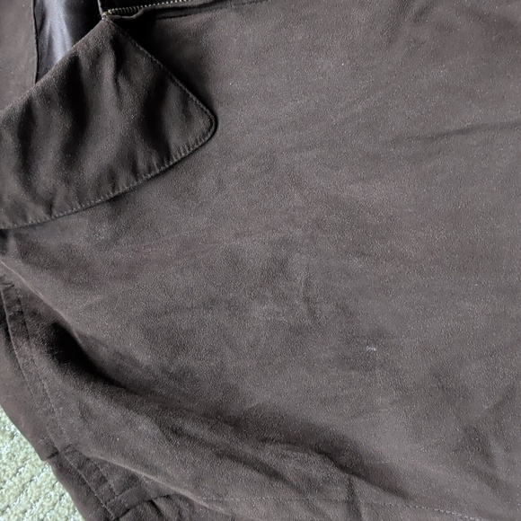 Men's Dark Brown Suede Jacket - Picture 4 of 4